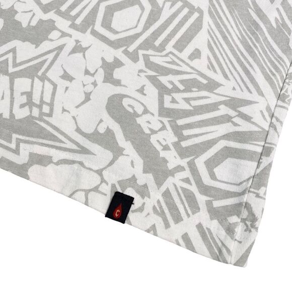 Vintage Streetwear Cerbae Comic Strip All Over Print T-Shirt Made In USA - Picture 3 of 6